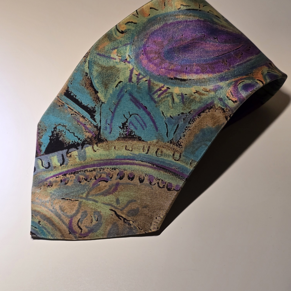 Multicolor Abstract Pattern Tie